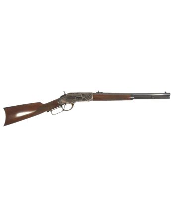 Cimarron CA2011G35 1873 Saddle Full Size 45 Colt (Long Colt) 10+1 18" Blued Octagon Barrel, Color Case Hardened Stainless Steel Receiver, Walnut Checkered Stock, Right Hand
