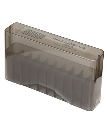 MTM Case-Gard J20LLD41 Slip-Top Ammo Box338 Win Mag/7mm Clear Smoke Polypropylene 20rd