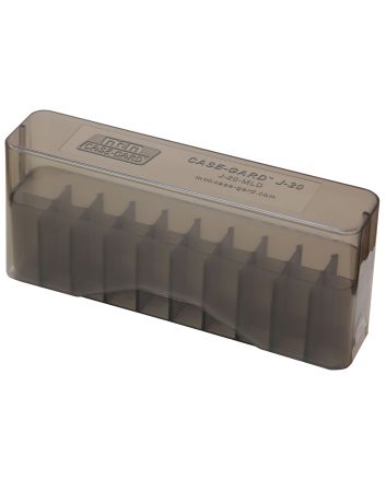 MTM Case-Gard J20MLD41 Slip-Top Ammo Box30-30 Win/45-70 Gov Clear Smoke Polypropylene 20rd