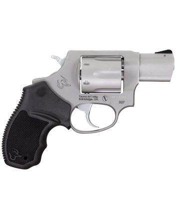 Taurus 232729 327Small Frame 327 Federal Mag 6rd 2" Matte Stainless Steel Barrel, Cylinder &amp; Frame, Black Finger Groove Rubber Grip, Hammer Safety