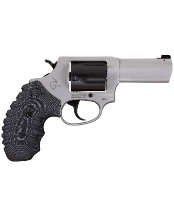 Taurus 260535NSVZ Defender 605SA/DA 357 Mag/38 Special +P 5rd 3" Matte Stainless Steel Barrel, Matte Black Cylinder, Matte Finish Stainless Steel Frame, Black/Gray VZ Grip, Night Front Sight