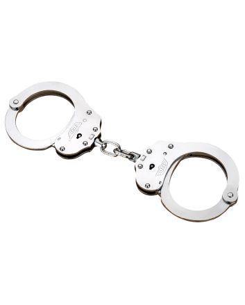 Uzi Accessories UZIHCEUSCNIJ Handcuffs NIJ Silver Steel Includes 2 Keys