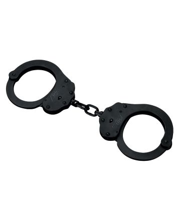Uzi Accessories UZIHCEUBCNIJ Handcuffs NIJ Black Steel Includes 2 Keys