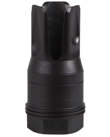 Sig Sauer SL76258X2490DEGF Clutch-Lok QD Q.D. Flash Hider Black Stainless Steel with 5/8" 24 tpi Threads for 7.62mm 90 Degree Taper