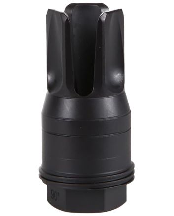 Sig Sauer SL55612X2890DEGF Clutch-Lok QD Q.D. Flash Hider Black Stainless Steel with 1/2"x28 tpi Threads for 5.56mm 90 Degree Taper