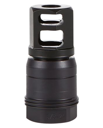 Sig Sauer SL76258X2490DEGM Clutch-Lok QD Muzzle Brake Black Stainless Steel with 5/8" 24 tpi Threads for 7.62mm 90 Degree Taper