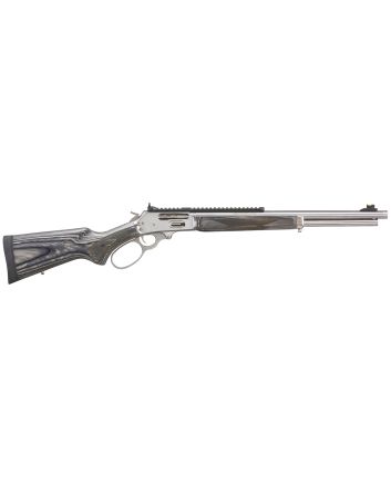 Marlin 70478 1895 Big Loop Full Size 45-70 Gov 6+1 19" Polished Stainless Steel Threaded Barrel, Polished Stainless Stainless Steel Receiver, Fixed Gray Laminate Stock