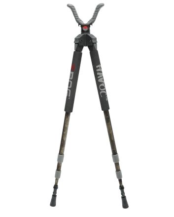 Bog-Pod 1100484 HavocBipod, Veil Alpine Green Finished Aluminum with Foam Grip, Rubber Feet, 360 Degree Pan, Quick-Change System &amp; 21-50" Vertical Adjustment