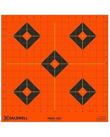 Caldwell 1166106 Orange PeelSelf-Adhesive Paper Black/Orange 16" Diamond 5 Sheets