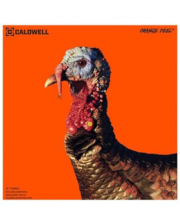 Caldwell 1175518 Orange PeelSelf-Adhesive Paper Orange 12" Turkey 5 Pack