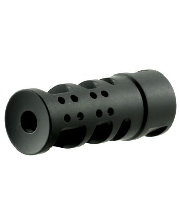 Spikes Tactical SBV1065 R2 Muzzle Brake Black Nitride 416R Stainless Steel with 1/2"-28 tpi Threads for 5.56x45mm NATO