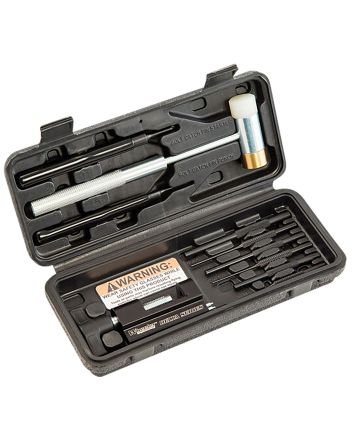 Wheeler 952636 AR15 Hammer &amp; Roll Pin Punch Set Black Steel AR Platform Firearm