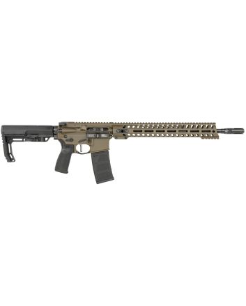Patriot Ordnance Factory 01752 Minuteman Direct Impingement 5.56x45mm NATO 16.50" 30+1 Patriot Brown Rec/14.5" M-Lok Handguard Black Nitride Barrel Black Polymer Grip 6 Position MFT Stock