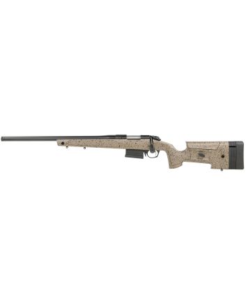 Bergara Rifles B14S351LC B-14 HMR 308 Win 5+1 20" Graphite Black Cerakote Barrel, Black Speckled Brown Molded w/Mini-Chassis, Adjustable LOP &amp; Cheek Piece Stock, Left Hand