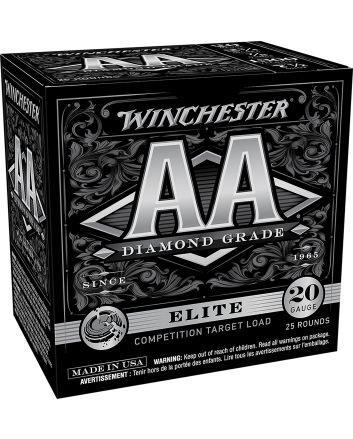 Winchester Ammo AADG207 AA Diamond Grade Elite Trap 20Gauge 2.75" 7/8oz 7.5Shot 25 Per Box/10 Case