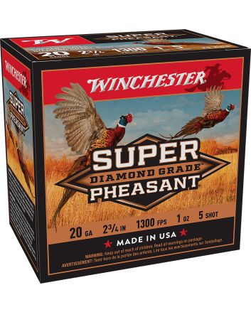 Winchester Ammo SPDG205 Super Pheasant Diamond Grade 20Gauge 2.75" 1oz 5Shot 25 Per Box/10 Case