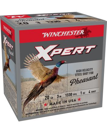 Winchester Ammo WEXP2034 Xpert Pheasant Lead Free High Velocity 20Gauge 3" 1oz 4Shot 25 Per Box/10 Case