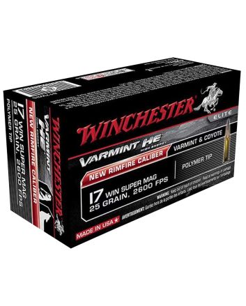 Winchester Ammo X17W25 Super X17WSM 25gr Jacketed Hollow Point 50 Per Box/10 Case