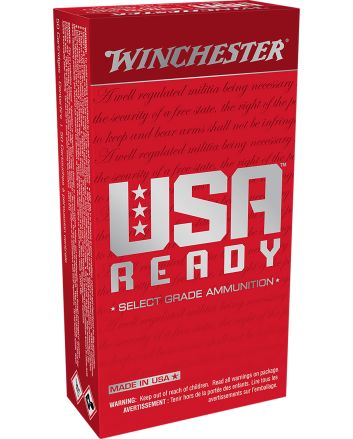 Winchester Ammo RED10 USA Ready 10mmAuto 180gr Full Metal Jacket Flat Nose 50 Per Box/10 Case