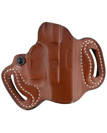 DeSantis Gunhide 086TAE1Z0 Mini SlideOWB Tan Leather Belt Slide Compatible w/Most Glock Belt 1.75" Wide Right Hand
