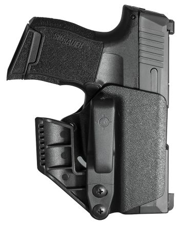 Mission First Tactical H2SG365AIWBM Minimalist Holster IWB Black Polymer Belt Clip Fits Sig P365/P365XL Ambidextrous