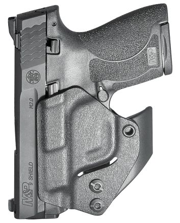 Mission First Tactical H2SWSHAIWBM Minimalist Holster IWB Black Polymer Belt Clip Fits S&amp;W M&amp;P Shield 2.0 9/40/Shield Plus/Shield 1.0 9/40 Ambidextrous