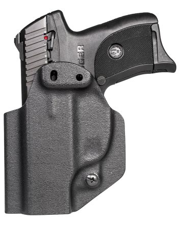 Mission First Tactical HRULC9AIWBABL Appendix Holster IWB/OWB Black Polymer Belt Clip Fits Ruger EC9/EC9s/LC9/LC9s Ambidextrous