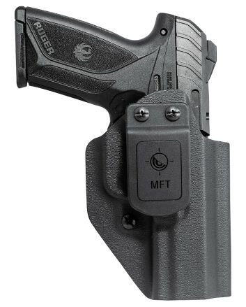 Mission First Tactical HRUSEC9AIWBABL Appendix Holster IWB/OWB Black Polymer Belt Clip Fits Ruger Security-9 Ambidextrous