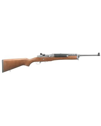 Ruger 5802 Mini-14 Ranch 223 Rem/5.56 NATO 5+1 18.50" Matte Stainless Steel Barrel, Matte Stainless Steel Drilled &amp; Tapped Receiver, Hardwood Fixed Stock, Right Hand