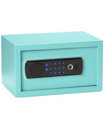 Bulldog BD5012 DuoDigital Keypad/Biometric/Key Entry Teal Powder Coated Steel Holds 1 Handgun LED Keypad