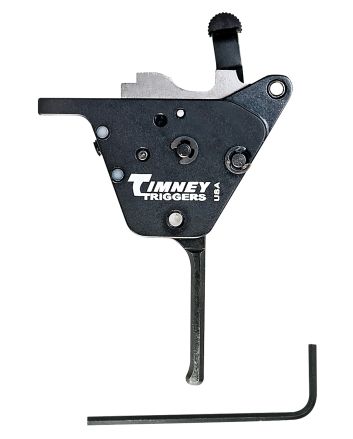 Timney Triggers CZ457ST Replacement TriggerStraight Trigger with .10-2 lbs Draw Weight &amp; Black Oxide Finish for CZ 457