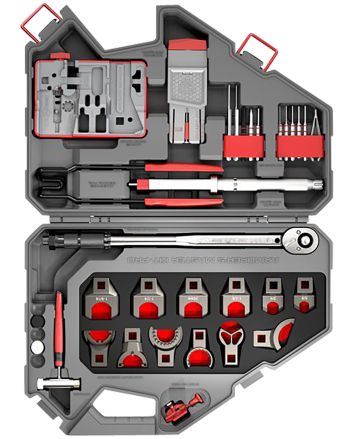 Real Avid AVAMKPRO Armorer's Master Kit Pro Gray/Red AR-15
