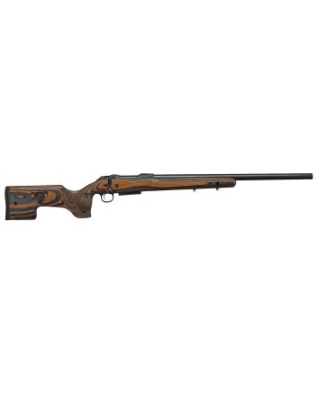 CZ-USA 07503 CZ 600 Range Full Size 308 Win 5+1, 24" Black Nitride Steel Threaded Barrel, Drilled &amp; Tapped Receiver, Black Brown &amp; Gray Laminate Fixed w/Adj Cheek Rest Stock, Right Hand