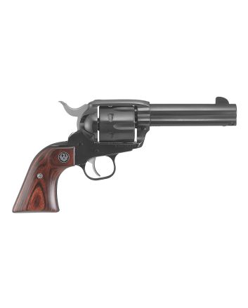 Ruger 5107 VaqueroMedium Frame 357 Mag/38 Special 6rd 4.62" Blued Alloy Steel Barrel, Cylinder &amp; Frame, Hardwood Grip, Transfer Bar Safety, Exposed Hammer