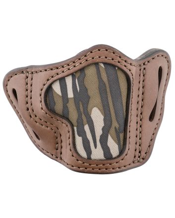 1791 Gunleather MOBHCBRWR BHC Optic Ready OWB Size C Brown/Mossy Oak Leather Belt Slide Compatible w/Glock 43/Sig P365/Walther PPQ Right Hand