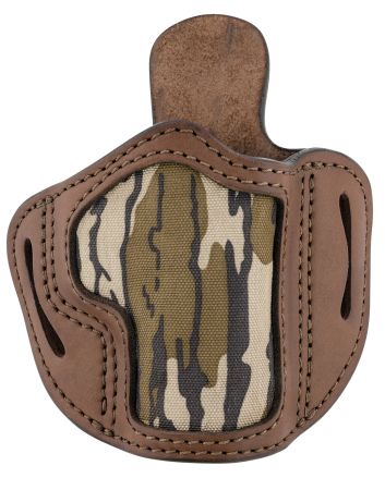 1791 Gunleather MOBH21BRWR BH2.1 Optic Ready OWB Size 2.1 Brown/Mossy Oak Leather Belt Slide Compatible w/Glock 17/Springfield XD/S&amp;W Shield Right Hand
