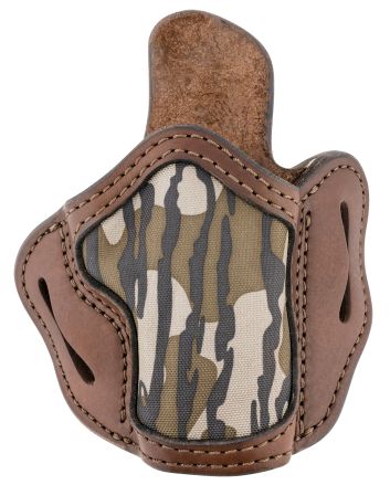 1791 Gunleather MOBH24SBRWR BH2.4S Optic Ready OWB Size 2.4S Brown/Mossy Oak Leather Belt Slide Fits FN 509/H&amp;K VP9SK Right Hand