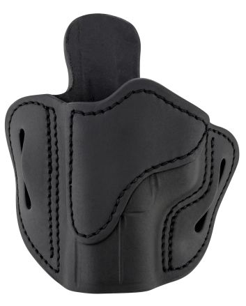 1791 Gunleather ORBH21SBLL BH2.1 Optic Ready OWB Size 2.1 Stealth Black Leather Belt Slide Compatible w/Glock 17/S&amp;W M&amp;P Shield/Springfield XD Left Hand