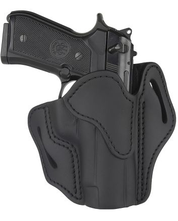 1791 Gunleather ORBH23SBLR BH2.3 Optic Ready OWB Size 2.3 Stealth Black Leather Belt Slide Compatible w/Glock 17/S&amp;W M&amp;P Shield Right Hand