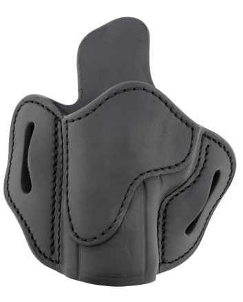 1791 Gunleather ORBH24SSBLL BH2.4S Optic Ready OWB Size 2.4S Stealth Black Leather Belt Slide Fits FN 509/HK VP9SK Left Hand