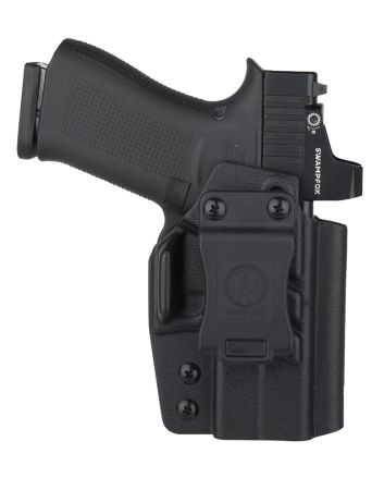 1791 Gunleather TACIWBG43XMOSBLKR Tactical KydexIWB Black Kydex Belt Clip Compatible w/Glock 43/43X/43X MOS/48 Right Hand