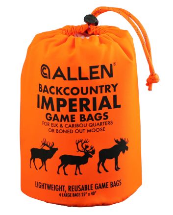 Allen 6590 BackCountry Imperial Elk Game Bag Set Orange Polyester 4 Bags