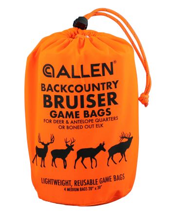 Allen 6591 BackCountry Bruiser Deer Game Bag Set Orange Polyester 4 Bags