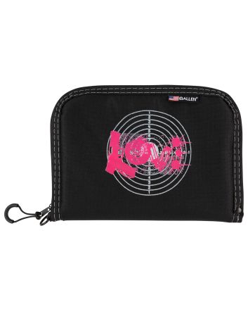 Girls With Guns 9075 LoveBlack w/Pink Love Graphic Polyester Holds Handgun