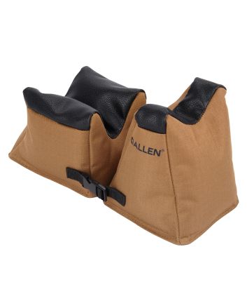 Allen 18411 X-Focus Combo Prefilled Front and Rear Bag, Coyote w/Black Accents Ripstop Polyester, Tacky Grip Bottom Weighs 5.10 lbs., 11.50" L x 5.50" H