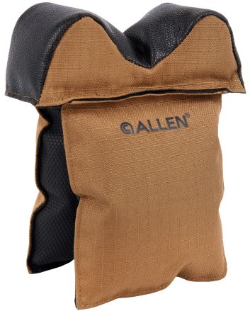 Allen 18413 X-Focus Window Prefilled Front Bag Coyote w/Black Accents Ripstop Polyester, Tacky Grip Bottom Weighs 1.29 lbs., 5.50" L x 7" H