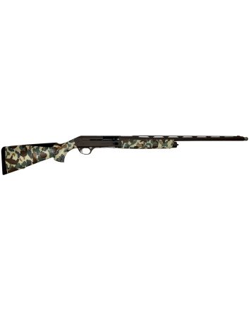 Sauer SASA1226CBFBOS SL-5 Waterfowl 12 Gauge 3.5" 3+1 26", Brown Cerakote Barrel/Rec, Fred Bear Old School Camo Furniture, LPA Front Sight, 5 Ext. Chokes Included