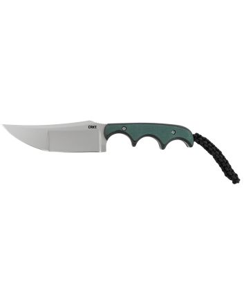 CRKT 2394 Minimalist Katana 3.56" Fixed Plain Bead Blasted 8Cr13MoV SS Blade/ Green Resin Infused Fiber Handle Includes Lanyard