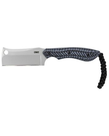 CRKT 2398 S.P.E.C.2.44" Fixed Cleaver Plain Bead Blasted 8Cr13MoV SS Blade/Black Textured G10 Handle Includes Lanyard