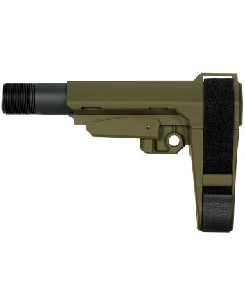 SB Tactical SBA3X04SB SBA3 X Synthetic OD Green 5-Position Adjustable for AR-Platform (Tube Not Included)